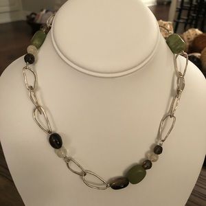 Silpada Multi Stone sterling Silver Necklace